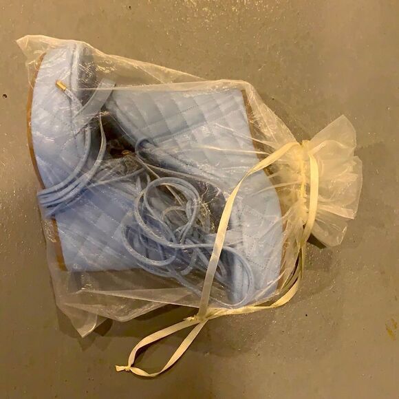 🎉1 hr sale 🎉Wedge blue shoes🌷NEW - Picture 3 of 10